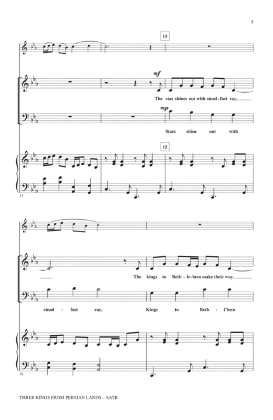 Three Kings From Persian Lands 4-Part scores gallery preview page 4