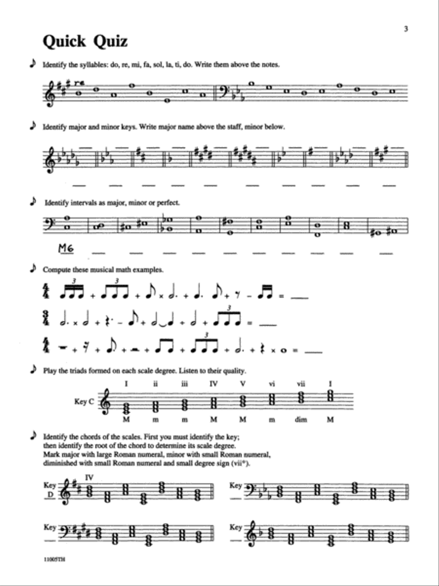 Michael Aaron Piano Course Theory Piano Method scores gallery preview page 3
