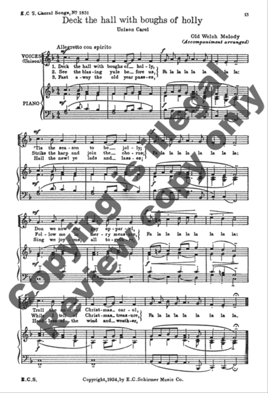 National Christmas Carols 4-Part scores gallery preview page 6