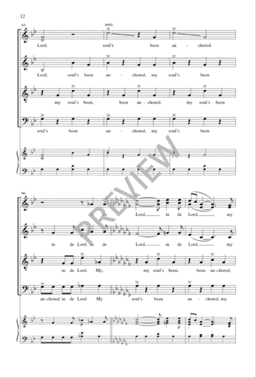 Anchored in de Lord SSATB - Sheet Music page 12