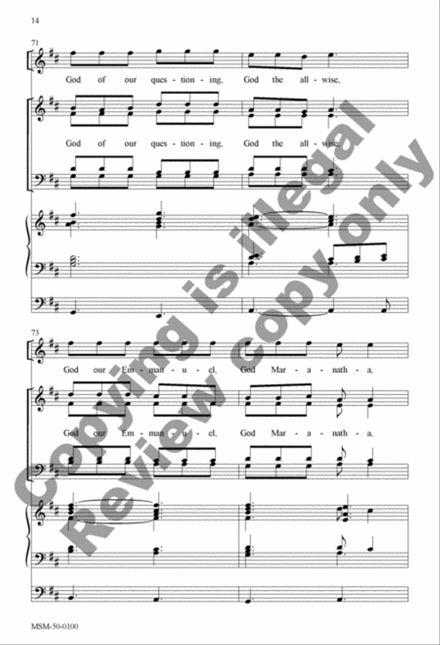 Advent Carol Divisi scores gallery preview page 28