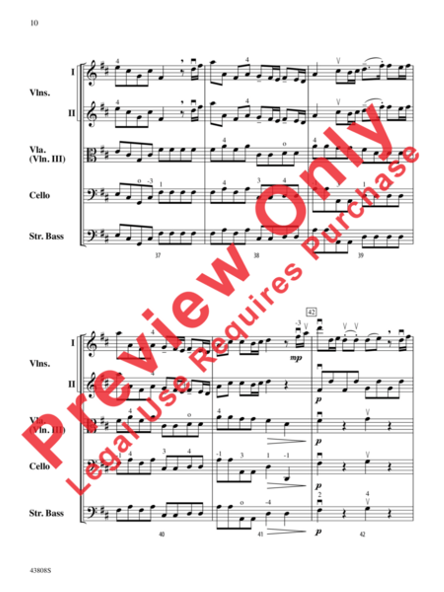 Overture to Euristeo Overture to Euristeo String Orchestra scores gallery preview page 11