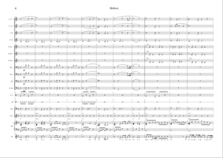 Believe Jazz Ensemble scores gallery preview page 4