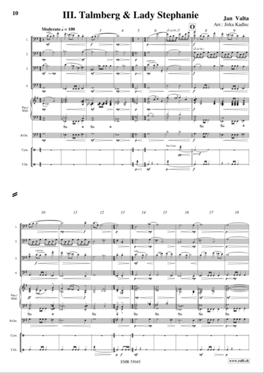 Five Pieces From Kingdom Come: Deliverance Trombone Quartet scores gallery preview page 8