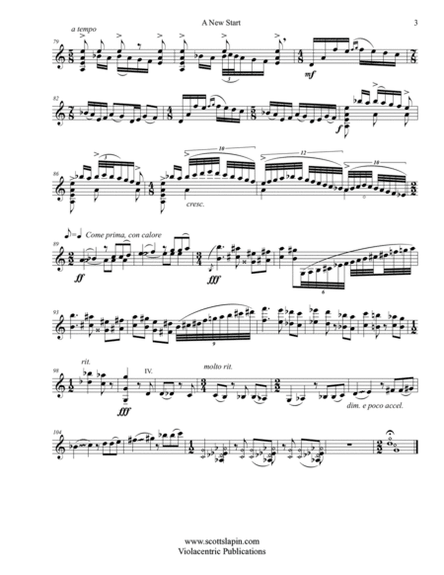Two Pieces for Solo Violin by Scott Slapin