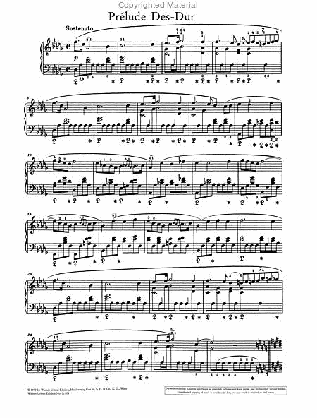 Prelude in D flat major, op. 28, no. 15