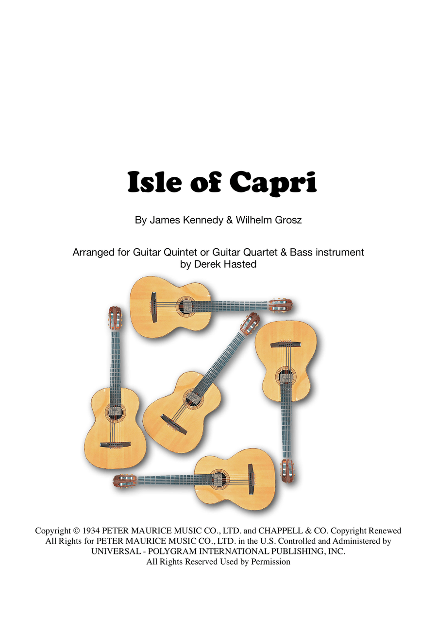 Isle Of Capri Guitar Ensemble scores gallery preview page 1