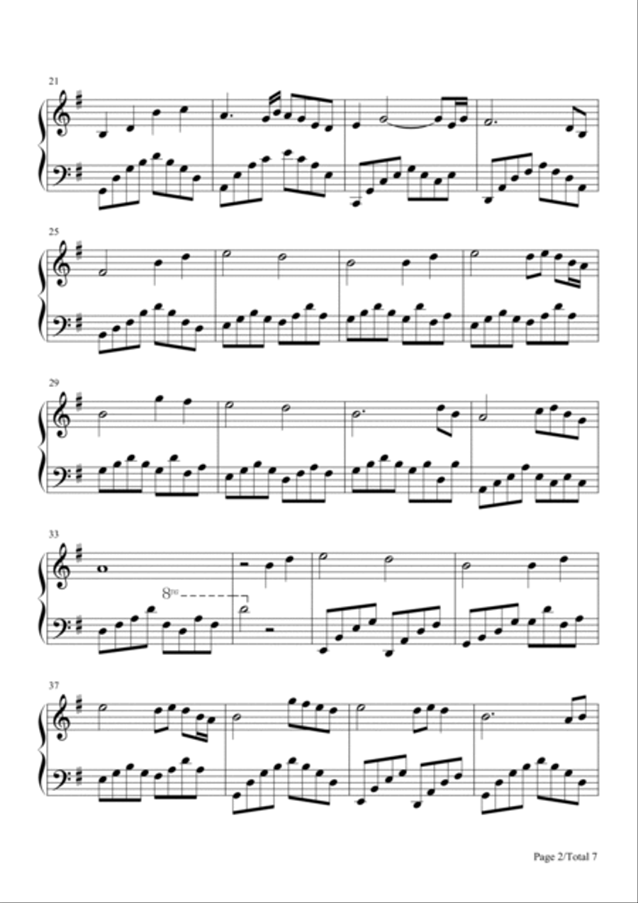 Nightingale Piano Solo scores gallery preview page 2