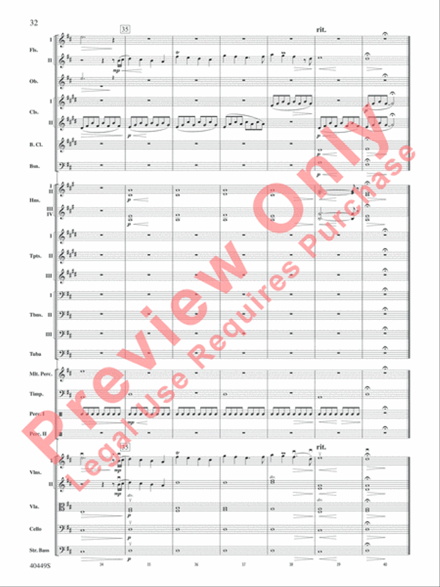 The Hobbit: An Unexpected Journey, Suite from Full Orchestra scores gallery preview page 33