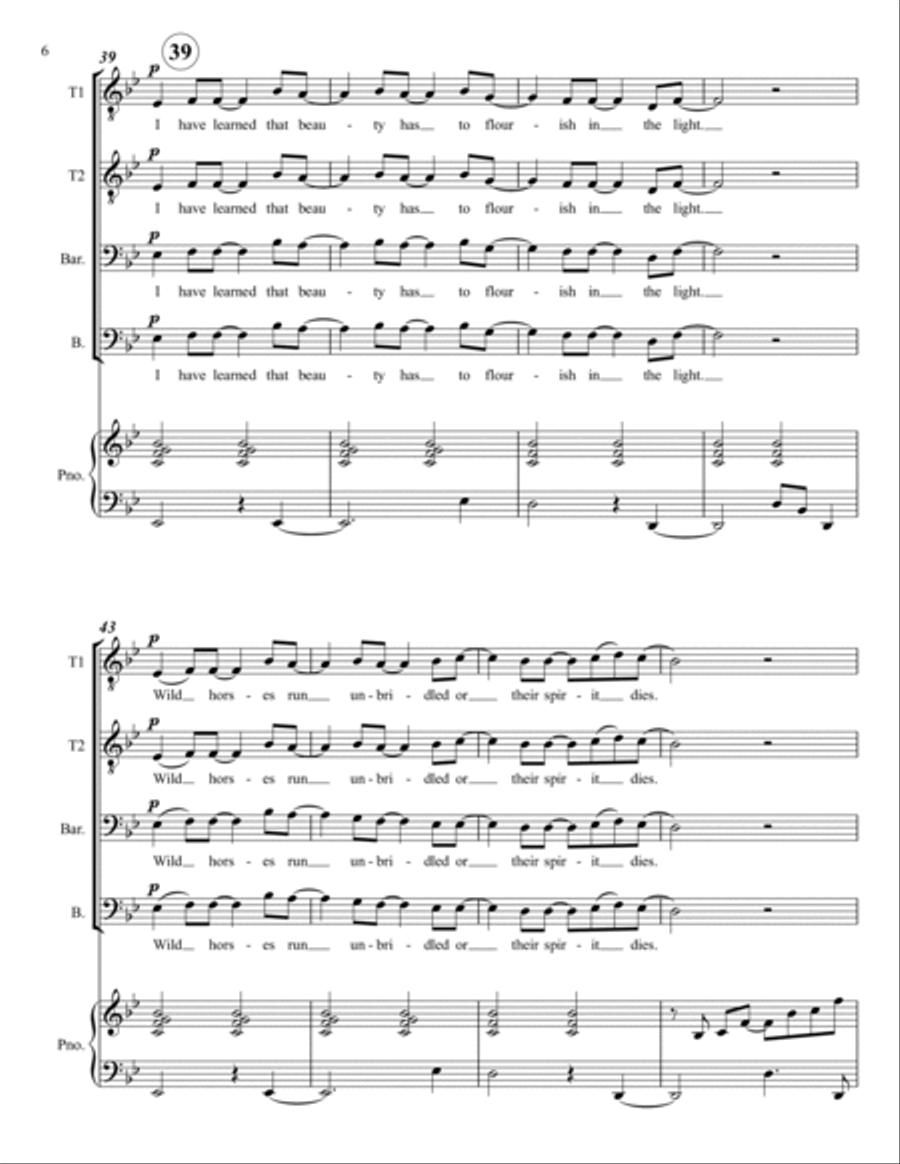 Butterfly Butterfly TTBB scores gallery preview page 6