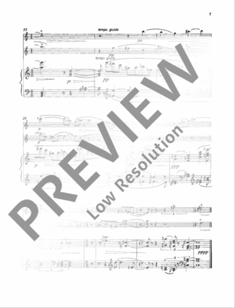 Chamber sonata Piano Trio scores gallery preview page 12