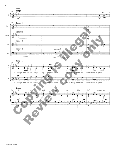 Christ's Lullaby (Full Score)
