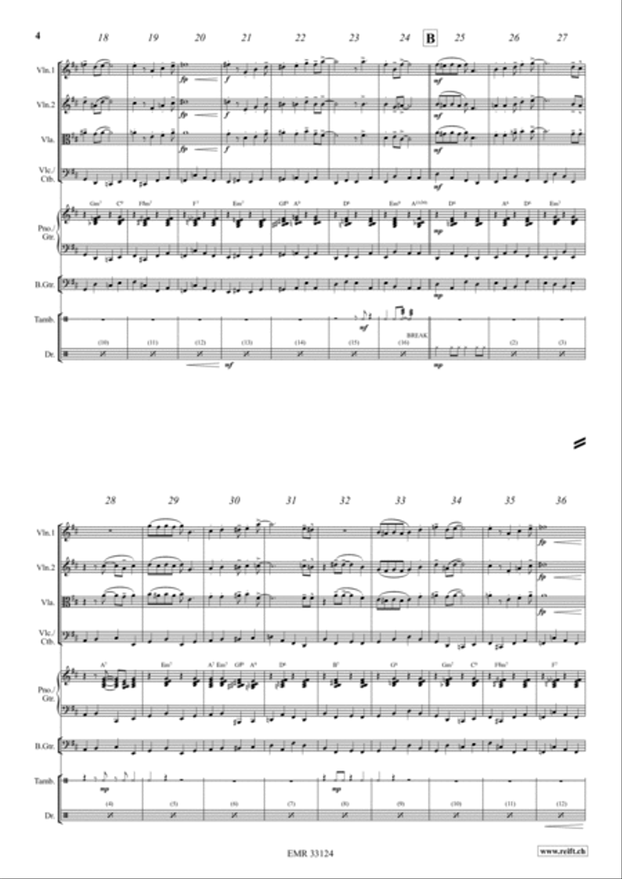 Four Golden Bells Cello scores gallery preview page 3