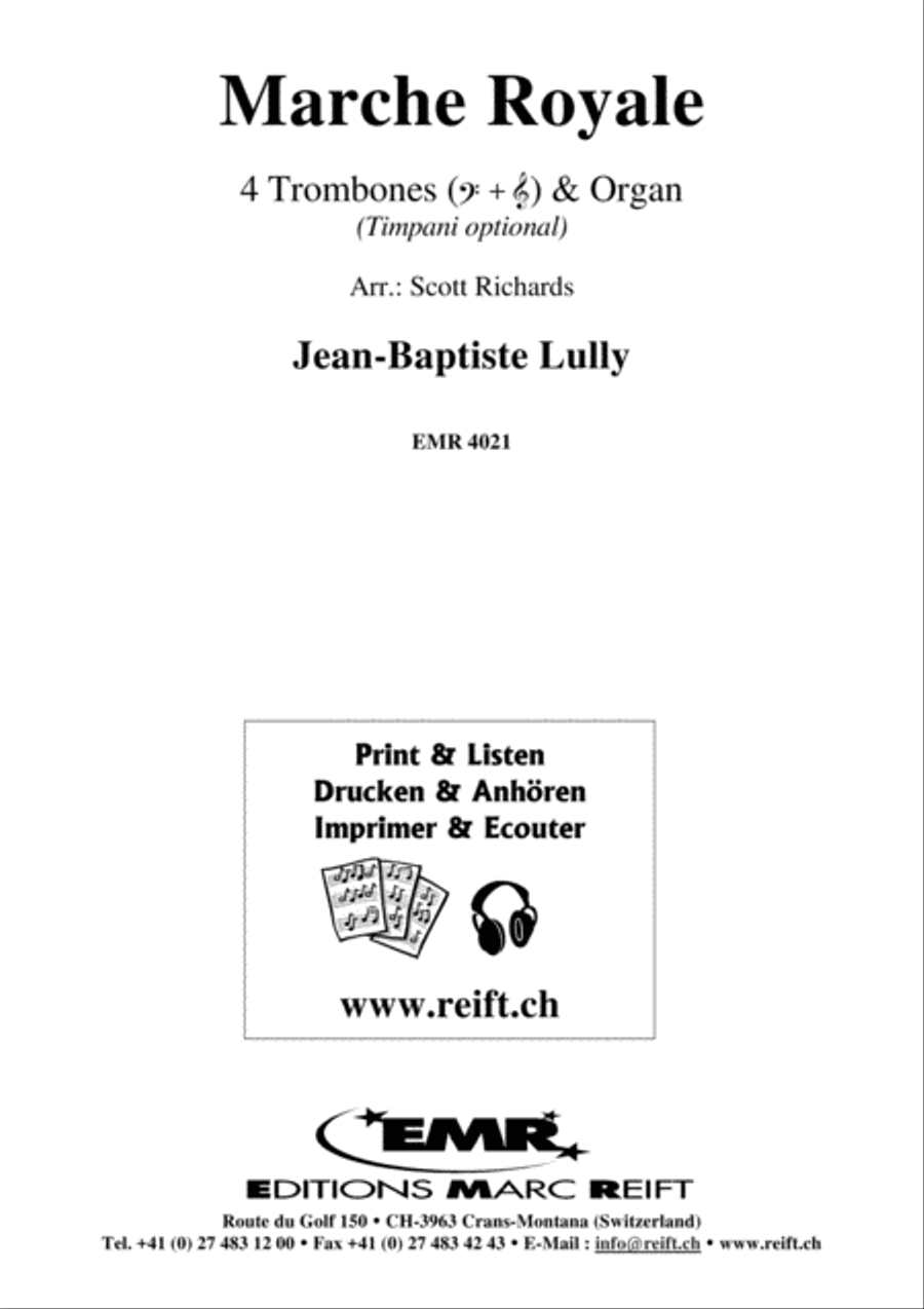Marche Royale Trombone Quartet scores gallery preview page 2