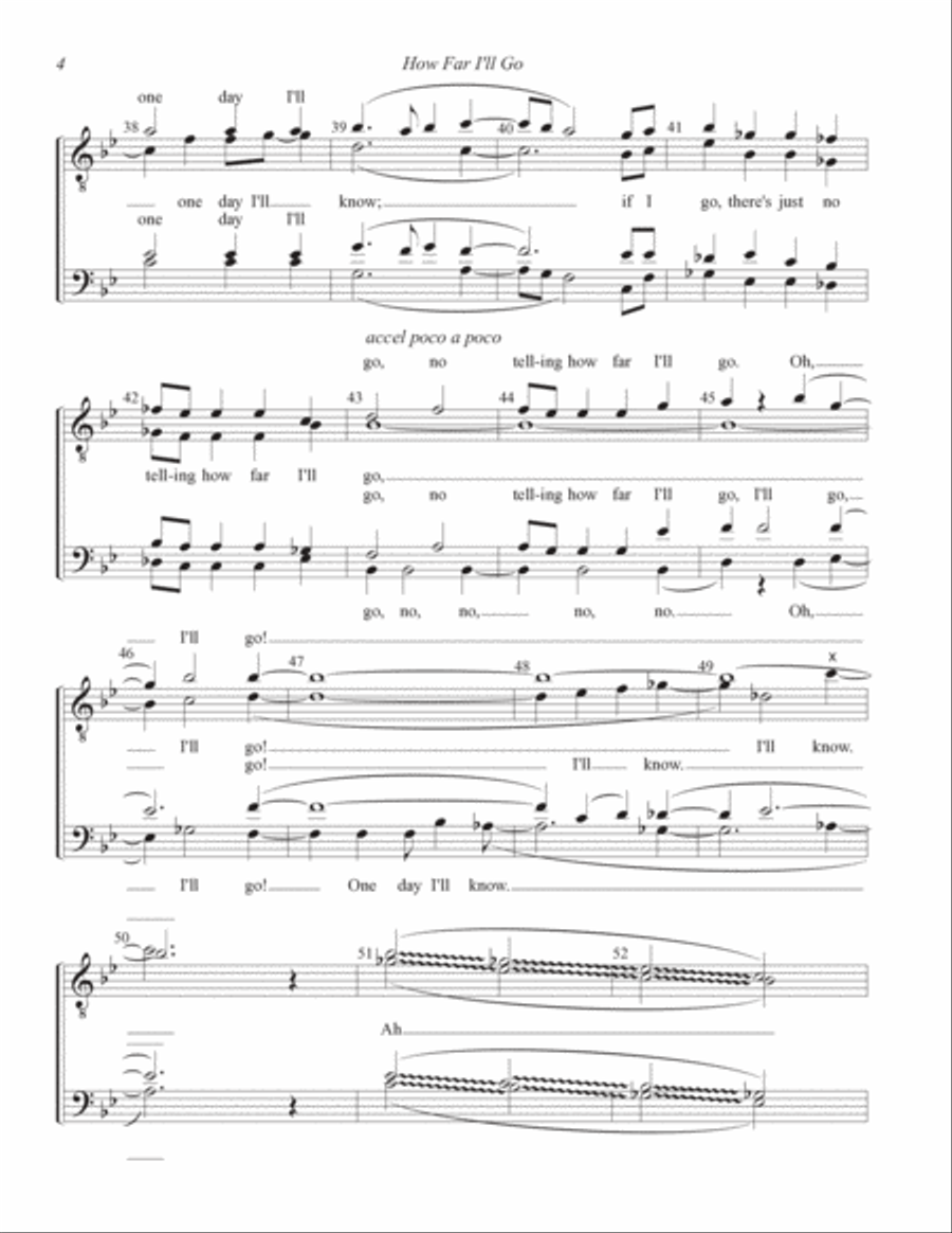 How Far I'll Go TTBB scores gallery preview page 4