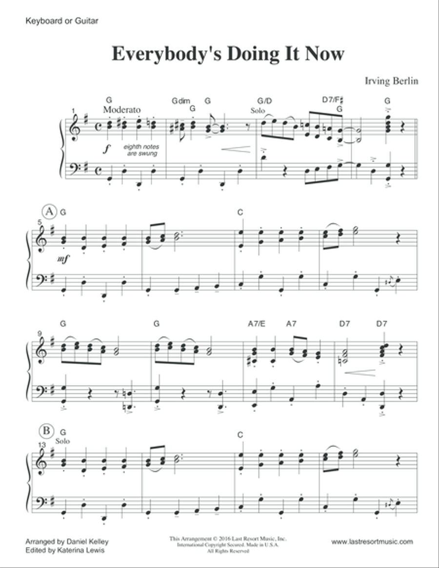 Everybody's Doing it Now for Piano Trio Piano Trio scores gallery preview page 6