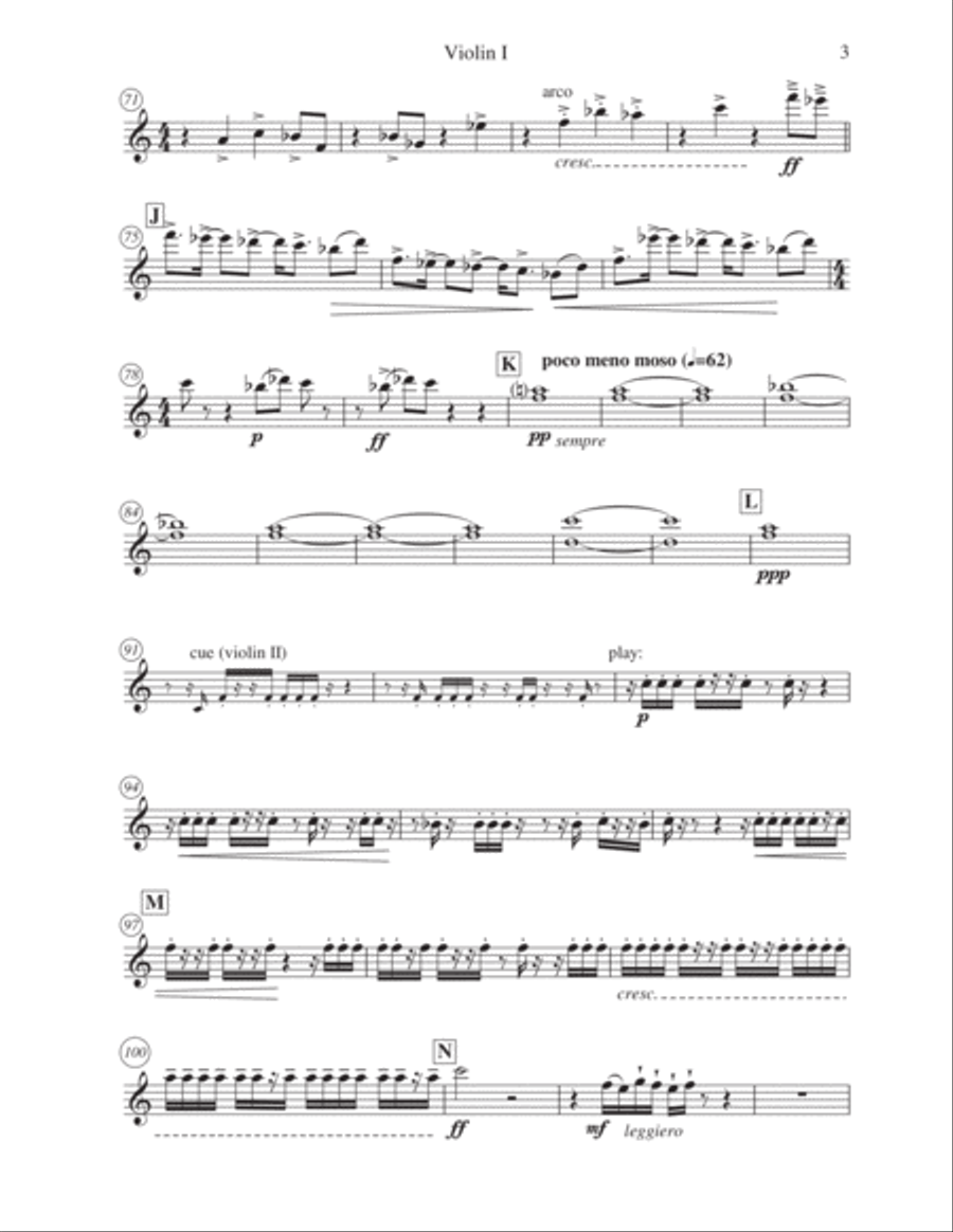 Treptow - for string quartet. Complete instrumental parts String Quartet scores gallery preview page 5