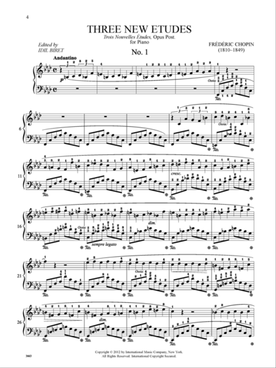 Three New Etudes, Opus Post. Piano Method scores gallery preview page 2