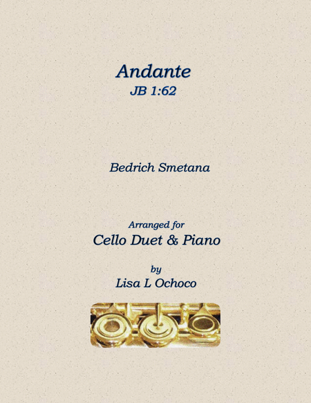Andante JB 1:62 for Cello Duet and Piano image number null