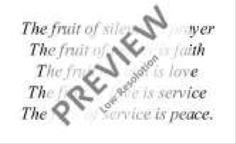 The Fruit of Silence The Fruit of Silence Mixed Choir scores gallery preview page 5