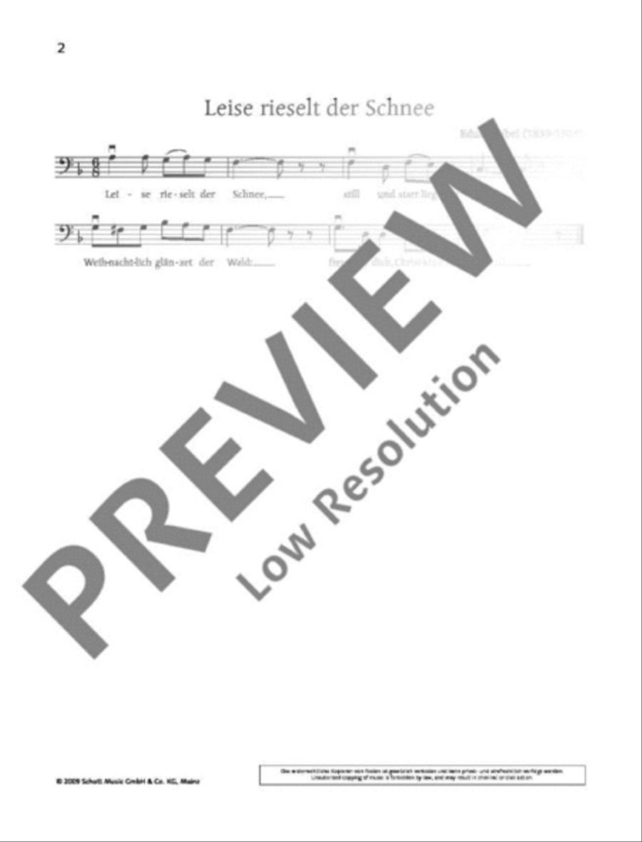 Leise rieselt der Schnee Piano Accompaniment scores gallery preview page 3