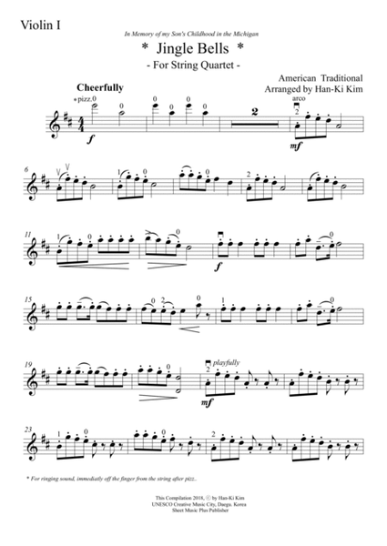 Jingle Bells (For String Quartet) image number null