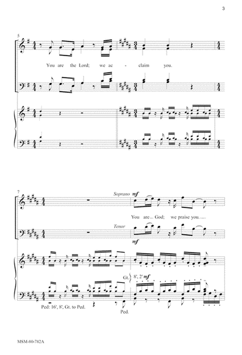 Te Deum (Downloadable Choral Score)