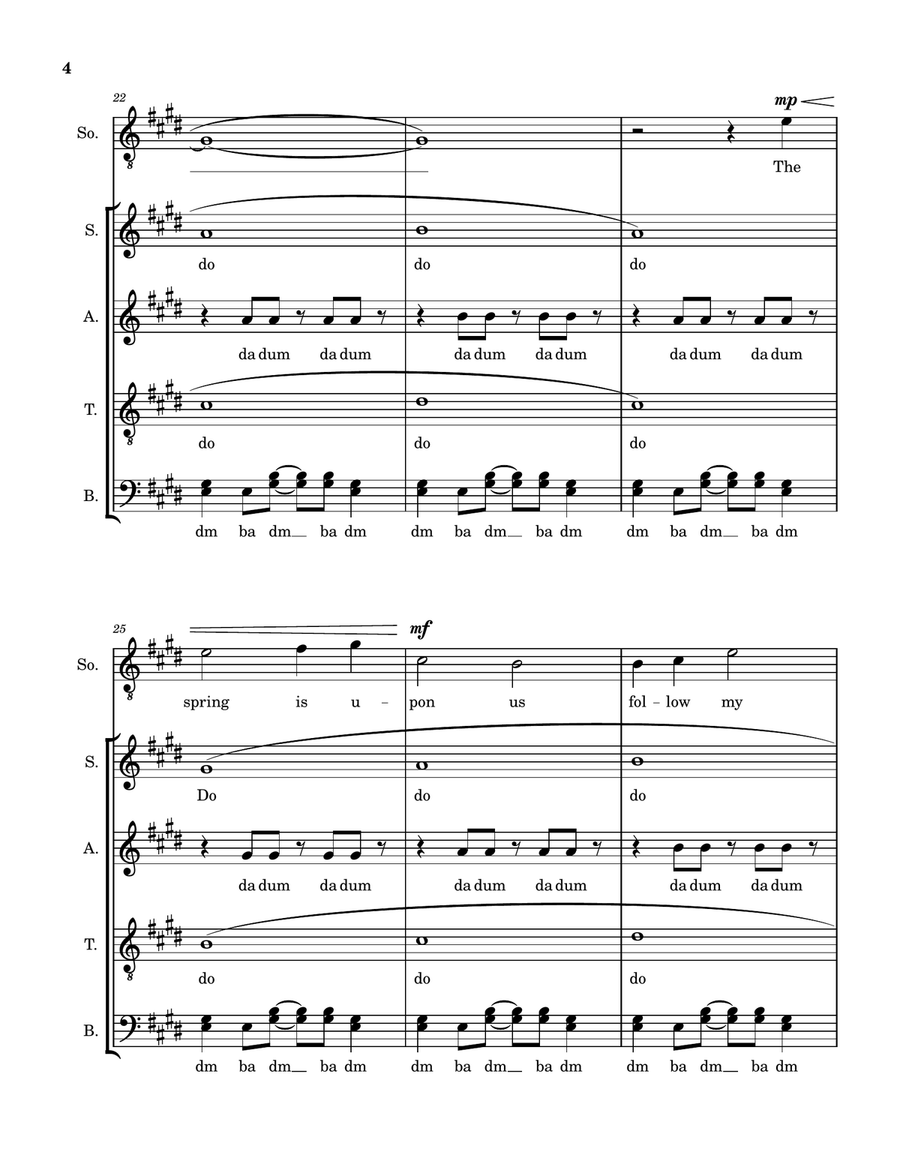 Medley: Ragged Wood with Lorelai 4-Part scores gallery preview page 4