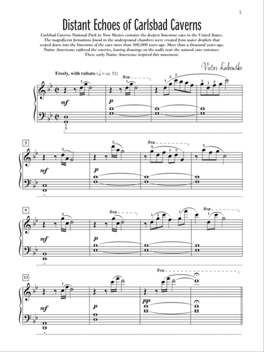 Four Corners Suite Piano Solo scores gallery preview page 3