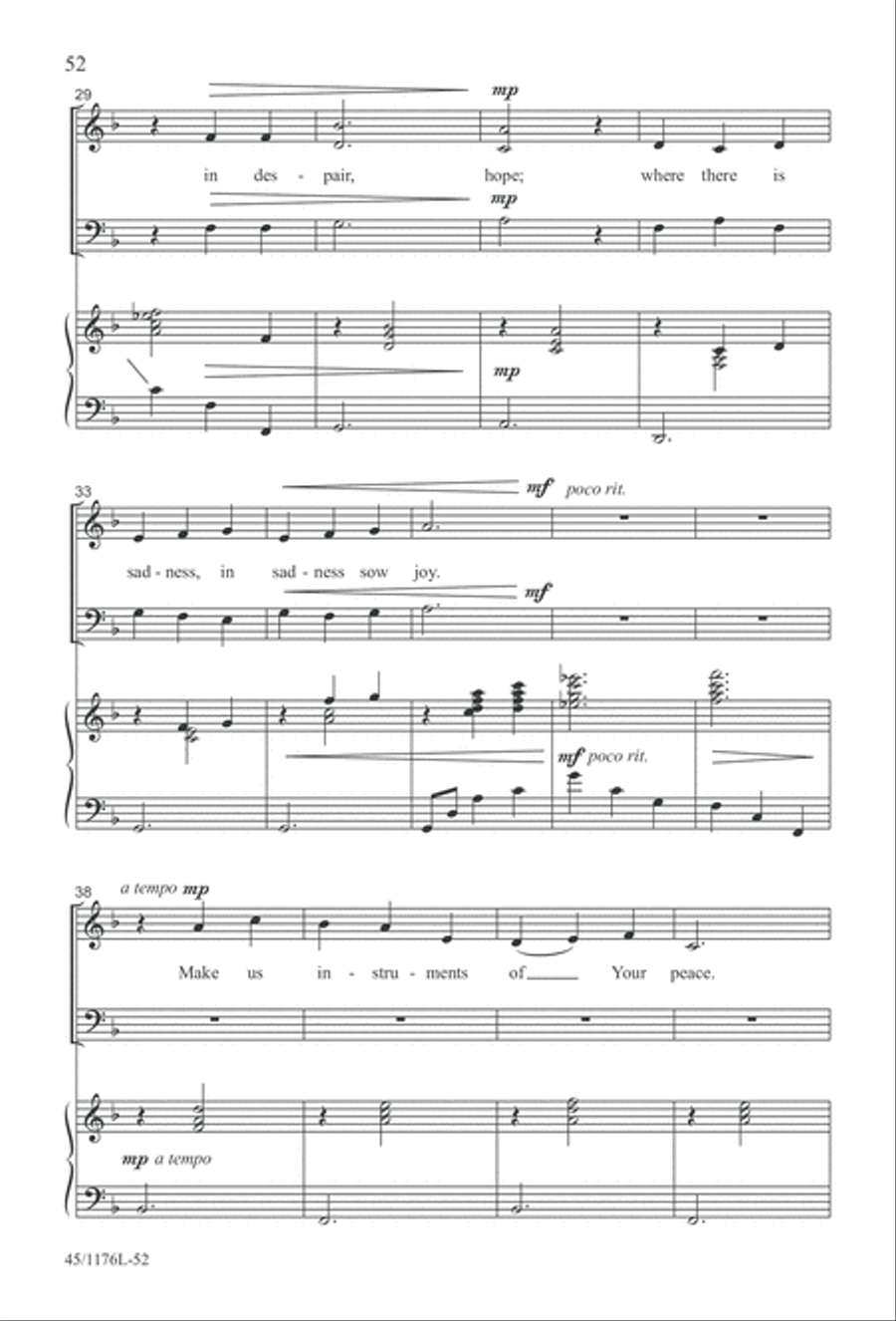 10 More Anthems for about 10 Singers 3-Part scores gallery preview page 52