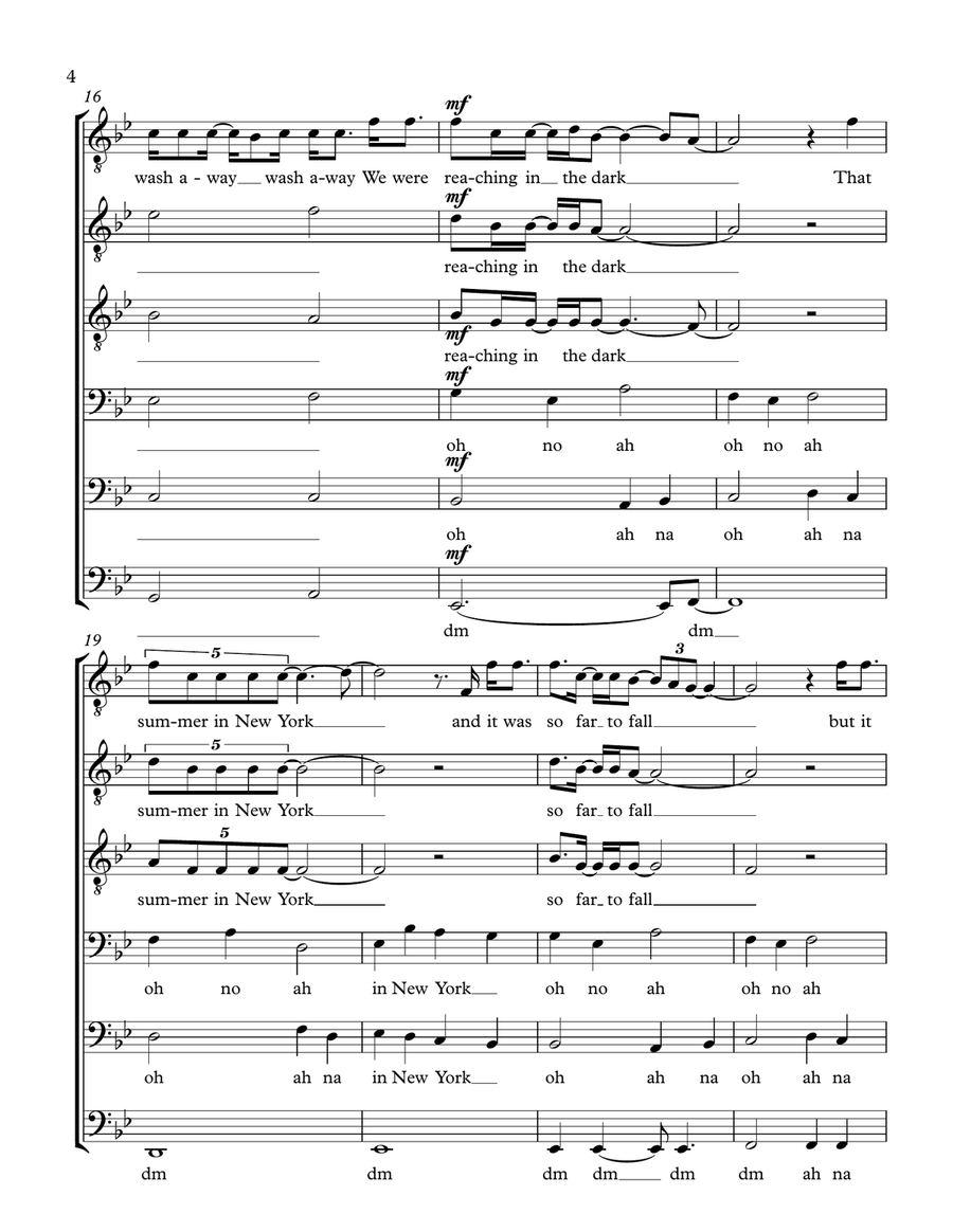 The End Of Love TTBB scores gallery preview page 4