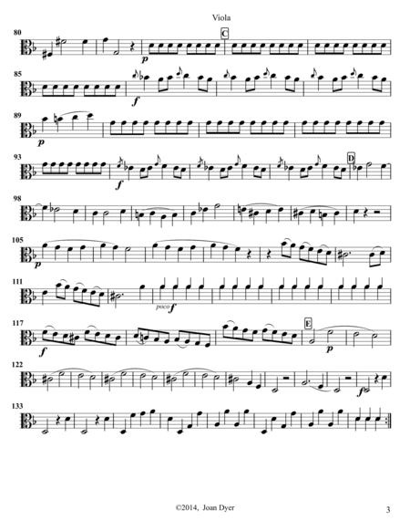 String Quartet in d minor, G. 172, viola