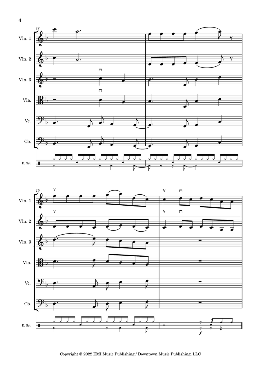 I Ain't Worried I Ain't Worried String Orchestra scores gallery preview page 4