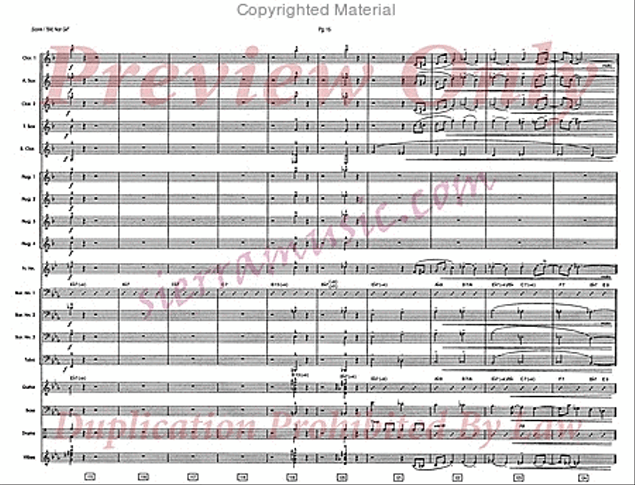 Bill, Not Gil Bill, Not Gil Jazz Ensemble scores gallery preview page 16