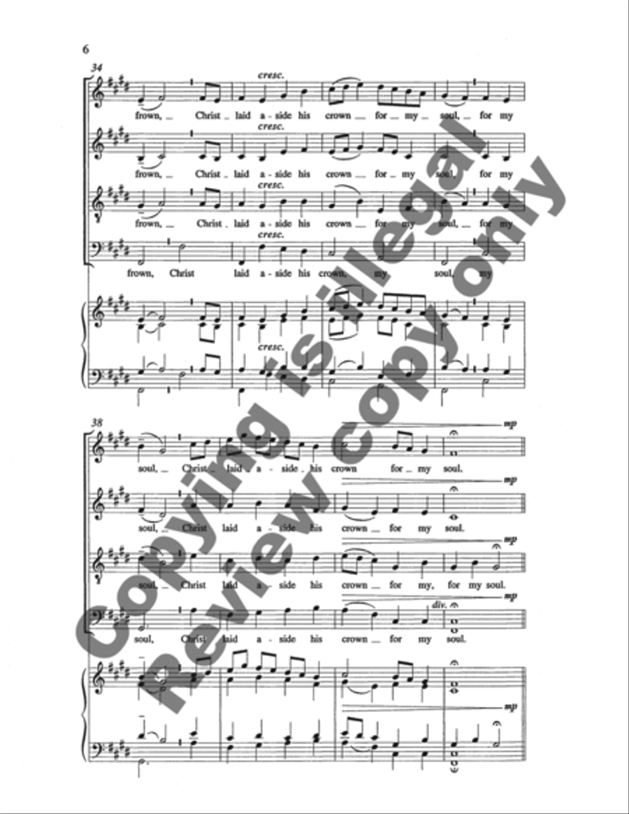 Three American Hymn-Tune Settings: 2. What Wondrous Love is This? 4-Part scores gallery preview page 15