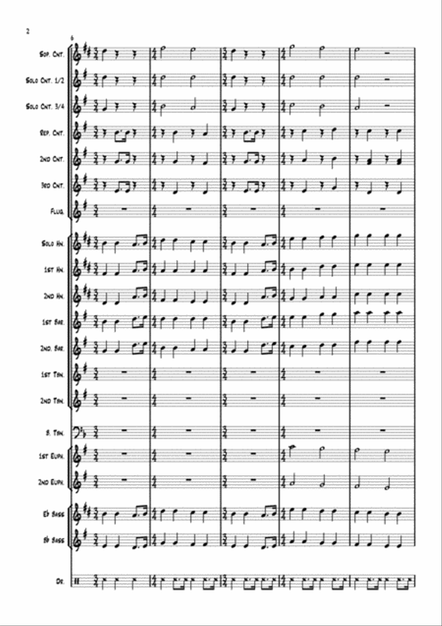 All You Need Is Love Brass Band scores gallery preview page 2