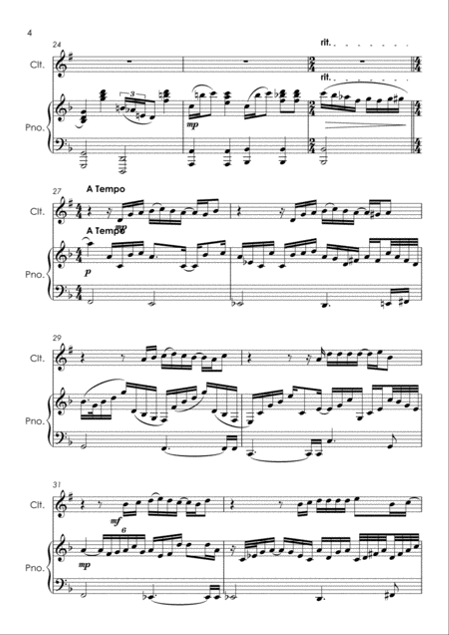 Life On Mars Clarinet Solo scores gallery preview page 5