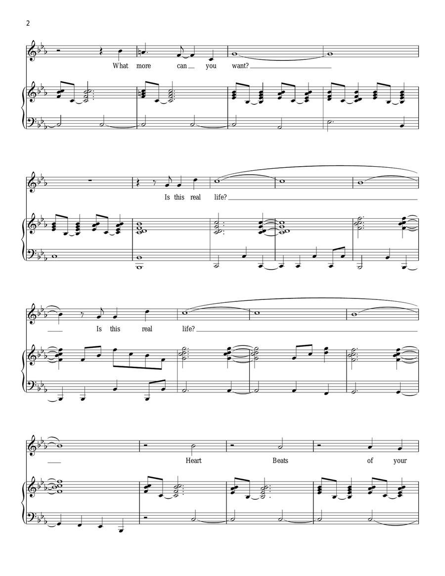 Real Life (from tick, tick... BOOM!) Piano, Vocal scores gallery preview page 2