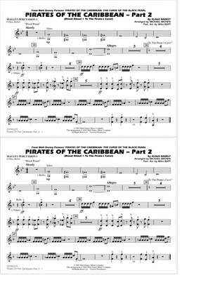 Pirates of the Caribbean - Part 2 (arr. Michael Brown) - Mallet Percussion 1