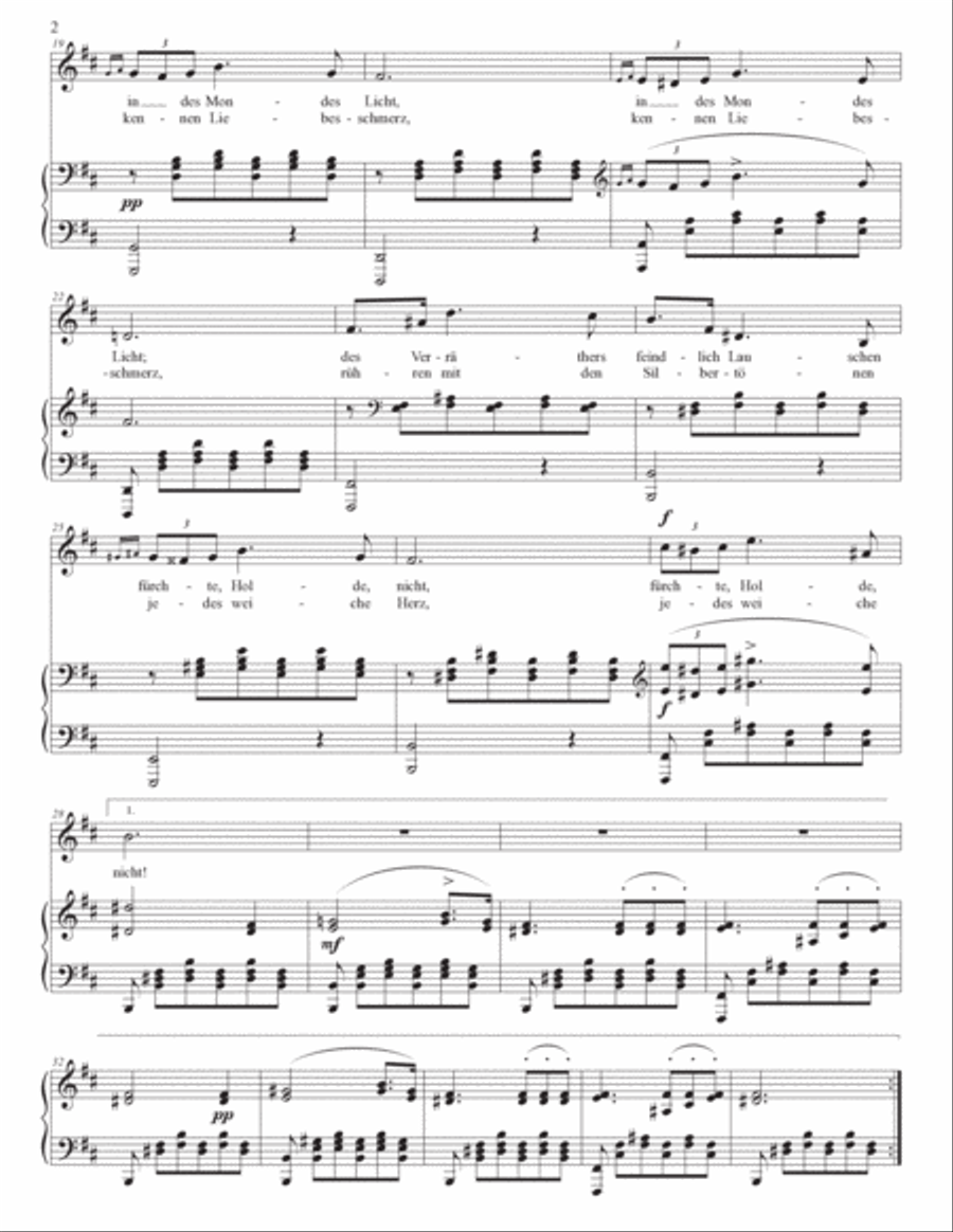 SCHUBERT: Ständchen, D. 957 no. 4 (transposed to B minor and B-flat minor) Voice scores gallery preview page 3