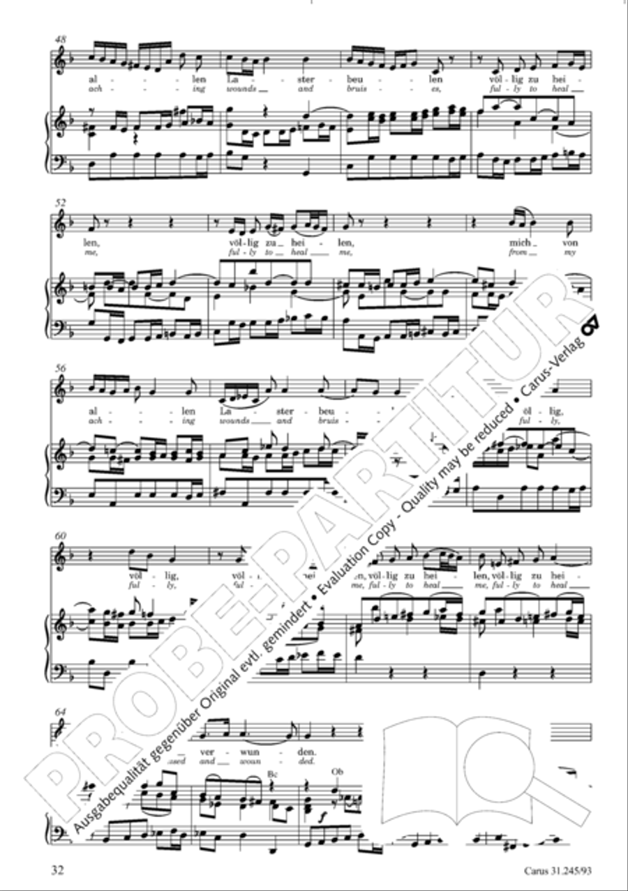 St. John Passion (Johannes-Passion) 4-Part scores gallery preview page 33