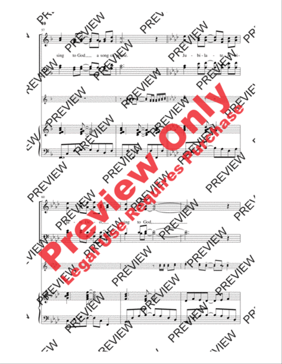 Jubilate Deo 4-Part scores gallery preview page 10
