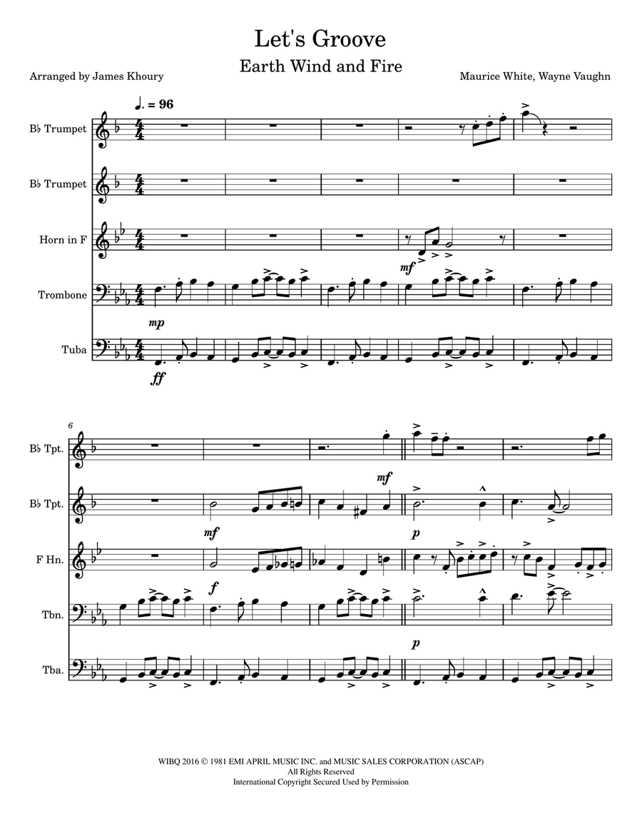 Let's Groove Horn scores gallery preview page 1