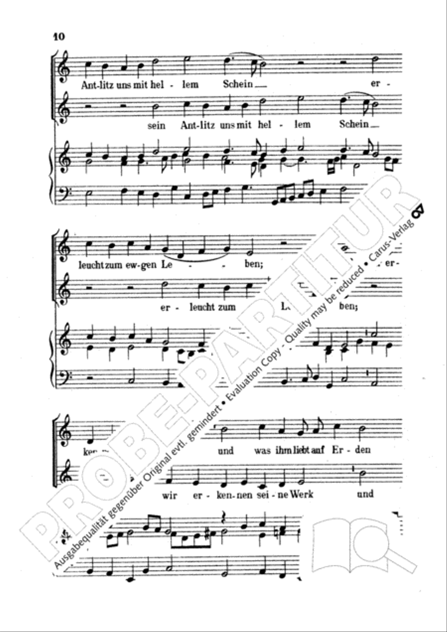 Stern: Der Choral im Kanon Choir scores gallery preview page 12