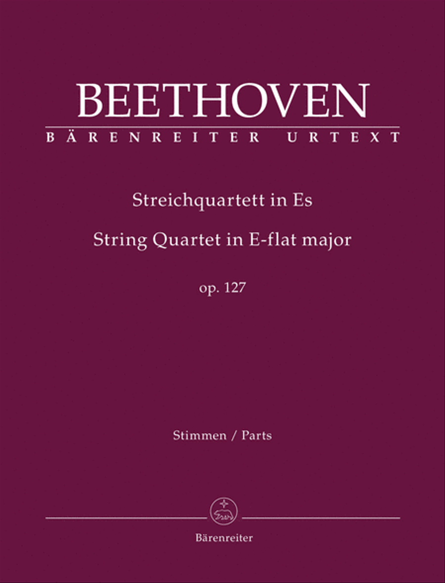 String Quartet E-flat Major op. 127 String Quartet scores gallery preview page 1