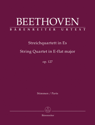 Book cover for String Quartet E-flat Major op. 127