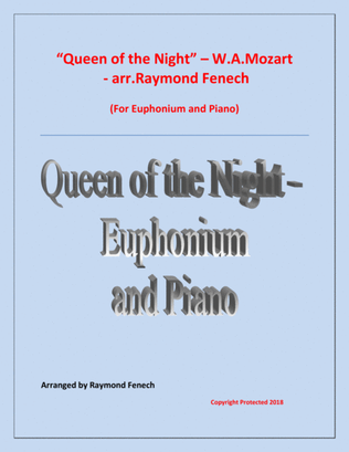 Queen of the Night - From the Magic Flute - Euphonium/ Trombone and Piano