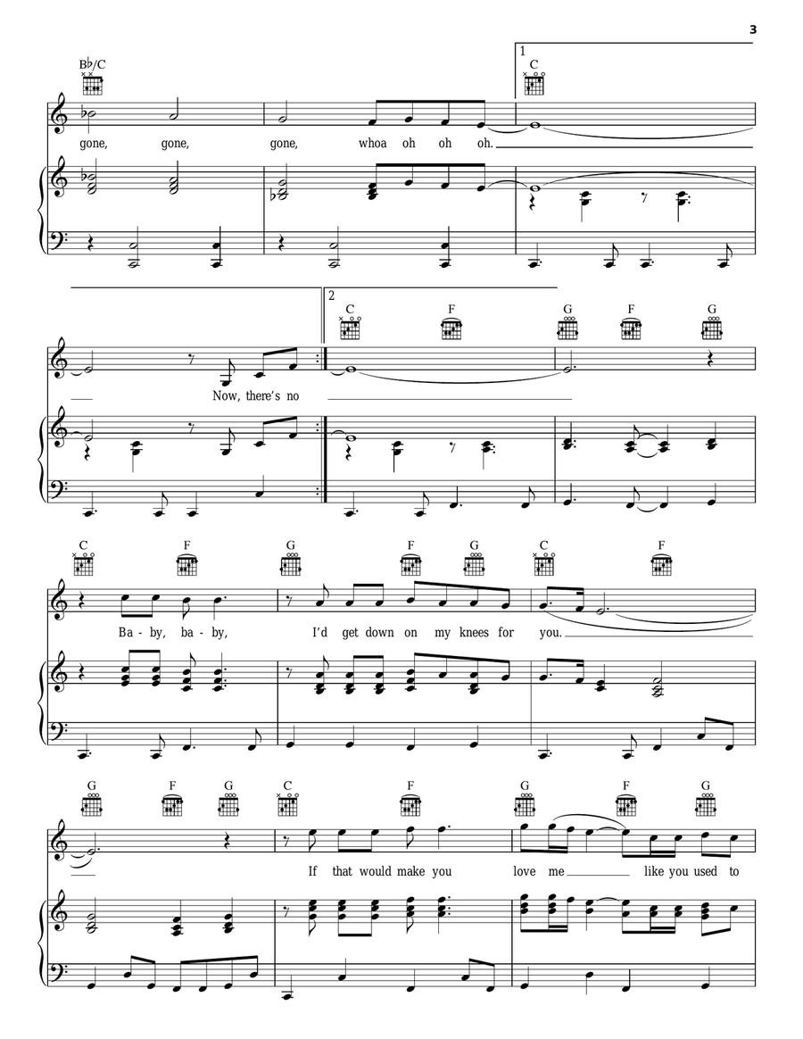 You've Lost That Lovin' Feelin' Piano, Vocal, Guitar scores gallery preview page 3