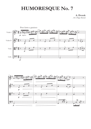 Humoresque No. 7 for String Quartet