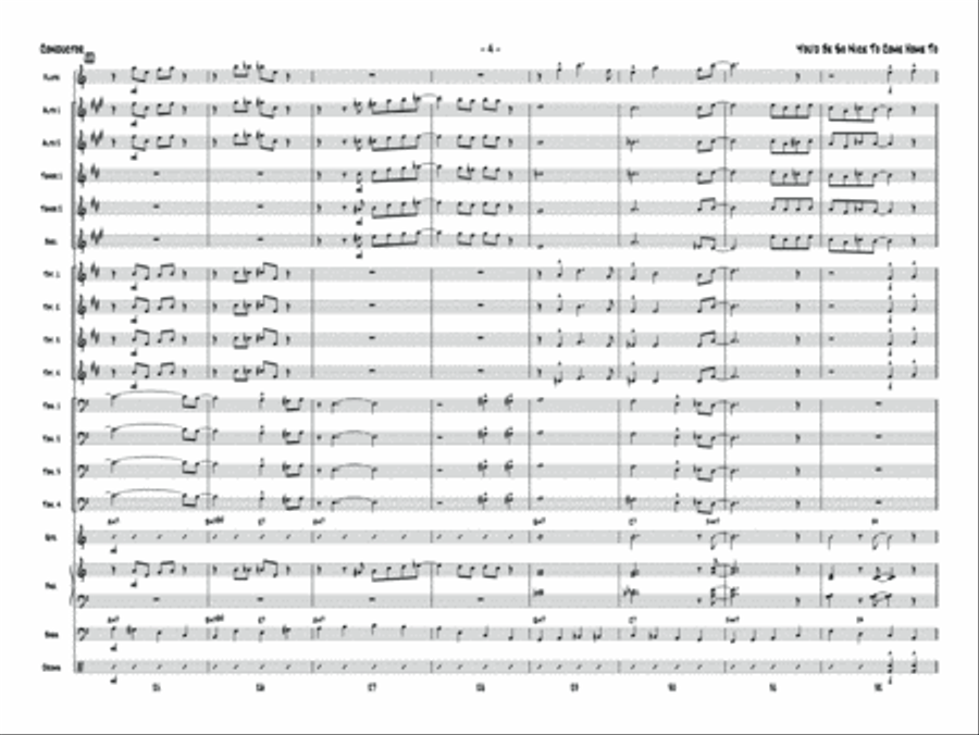 You'd Be So Nice to Come Home To: Score Jazz Ensemble scores gallery preview page 6